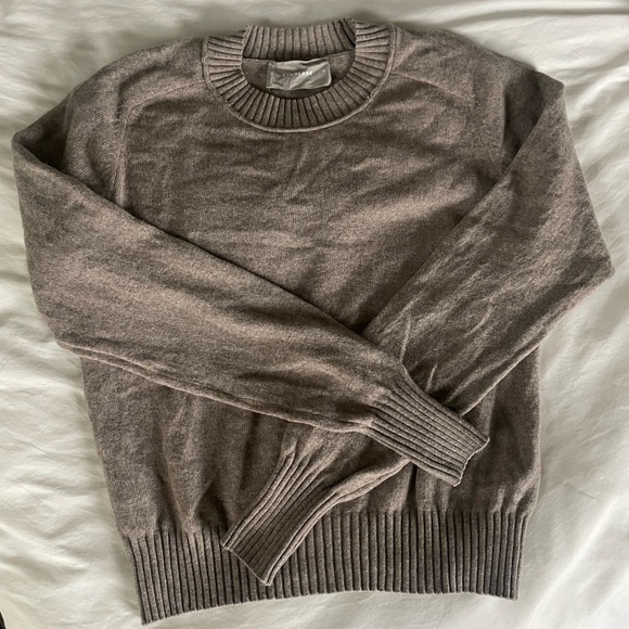 Everlane Wool Cashmere Sweater Crewneck Oatmeal, beige, EUC - Picture 1 of 7